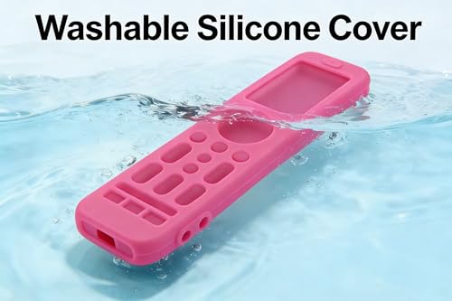 Image of LEFXMOPHY Protector for SofaBaton X2 Universal Remote Control, Silicone Protective Case Glow in Dark - Pink