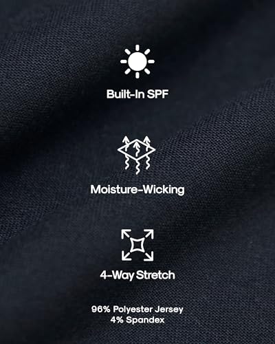True Classic Mens Workout Shirts, Short Sleeve, Navy, M - image 8