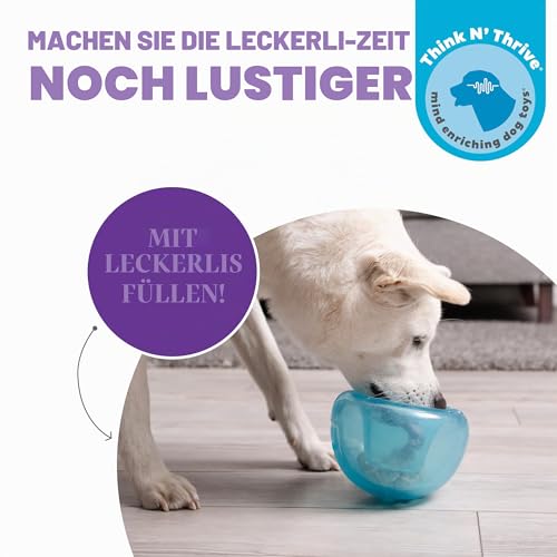 Outward Hound by Planet Dog Snoop Durable Interactive Treat Dispensing Dog Toy, Large, Blue