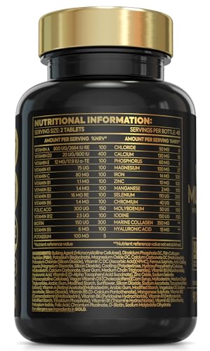 Award Winning Multivitamin Tablets for Women with Collagen & Hyaluronic Acid | Made in The UK | Womens Vitamins to Support Hormones, Immunity & Energy | Collagen Supplements for Women | 90 Tablets - Image 3