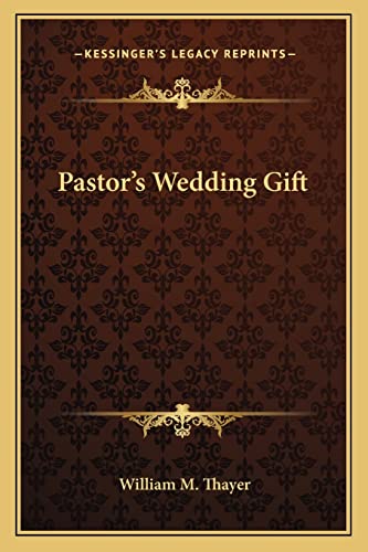 Pastor's Wedding Gift