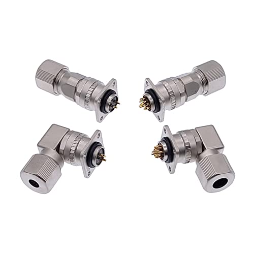 Conector CM10 de ángulo con 2 pines macho metálico DDK para servomotor 2