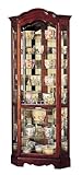 Howard Miller Bloch Corner II Curio Cabinet, Storage Cabinet Glass Shelves, Level Display Cases for Collectibles Decorative Items, Wood Finish Perfect for Living Room, Office & Home Decor