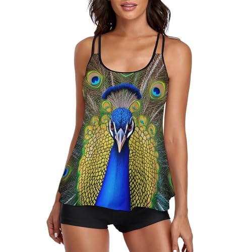 Two Piece Swimsuit for All Women, Backless V Neck Swimwear Monokini Beachwear