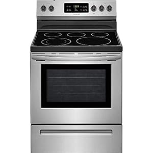 FFEF3054TS 30 Freestanding Electric Range with 5.3 cu. ft. Capacity 2 Oven Racks Storage Drawer 5 Heating Elements and…