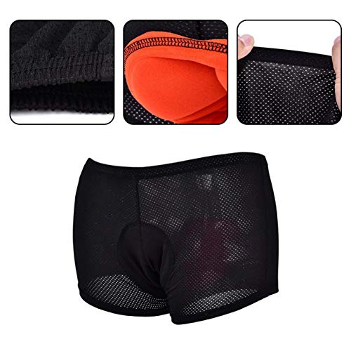 Roupa íntima de ciclismo preta 3D acolchoada shorts de ciclismo masculino, shorts de ciclismo mascul