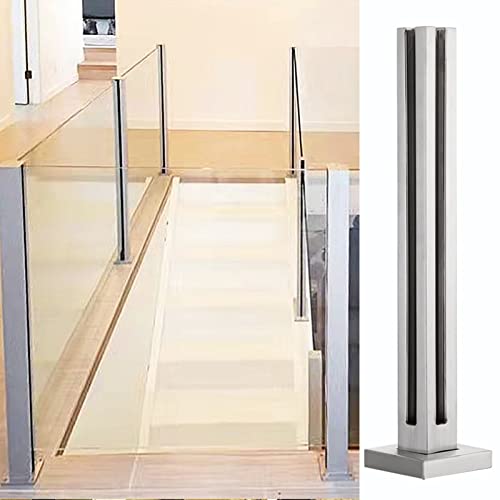 Geländerpfosten aus Glas für Innenplattformen, Treppengeländer-Stützpfosten, Glasgeländerpfosten für Gartenzäune und Schwimmbadzäune