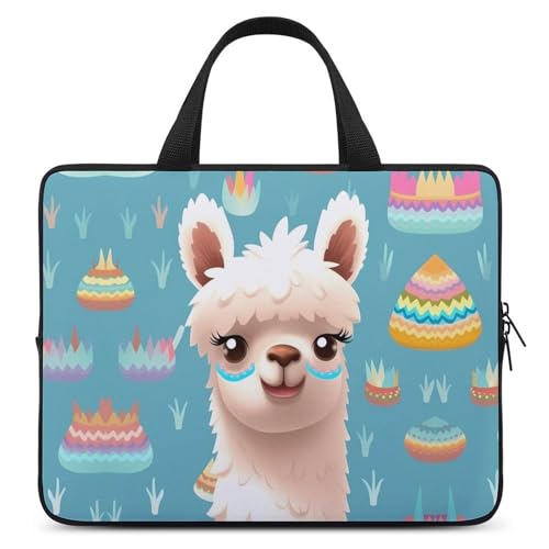 Housse pour ordinateur portable de 15 pouces motif alpaga