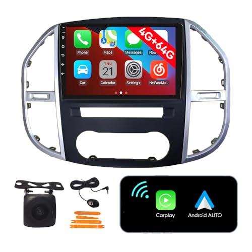 [4G 64G] Android Car Stereo FM Radio Carplay Android Auto 10.1