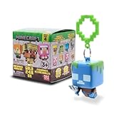 Officially Licensed Minecraft Backpack Hangers – Surprise Blind Box Figure – Durable Plastic Keychain Accessory for Backpack, Lunchbox, Gifts – Ages 3+ (Series 1)