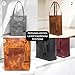 MayaCraft Personalized Handmade Genuine Leather Tote Bag, Camel, Medium