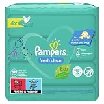 Pampers Clean Baby Scent Wipes, turquoise fresh, 208 each