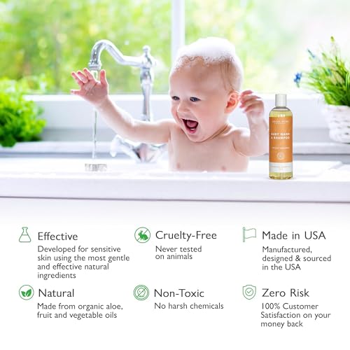 Socal Suds & Company 2-In-1 Organic Gel Baby Shampoo & Body Wash - Natural Vitamin Rich Organic Oils Soothing Aloe Cleansing Hair & Castile Soap Body Wash For Sensitive Skin thumb #4