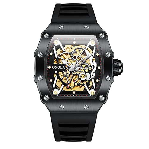 OVERFLY Automatic Mechanical Skeleton Unique Dial Luxury Mens Watch (B01GRU9V1U) Amazon Price History, Amazon Price Tracker