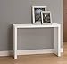 White Finish Modern Console Sofa Entry Table