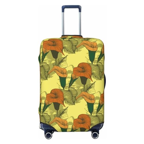 Travel Luggage Cover Protector - Calla Lily Flowers No.1030 Washable Suitcase Covers For 18-32 Inch Luggage