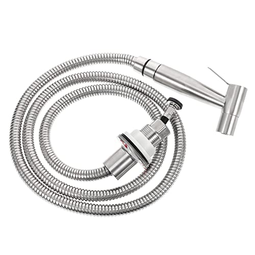 AngoilySink Side Sprayer, Stainless Steel Sink Spray Braces Kit, Sink Hose Faucet Hose Sprayer Replacement Handheld Sprayer Kit Kitchen Faucet Sprayer Sink Pull out Spray Head Supplies Nozzle