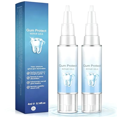 Gum Shield Therapy Gel, Oral Care Gels, Dentizen Gums Therapy Gel, Teeth Whitening Essence Pen, Gum Instant Treatment Gels (2 Packs)