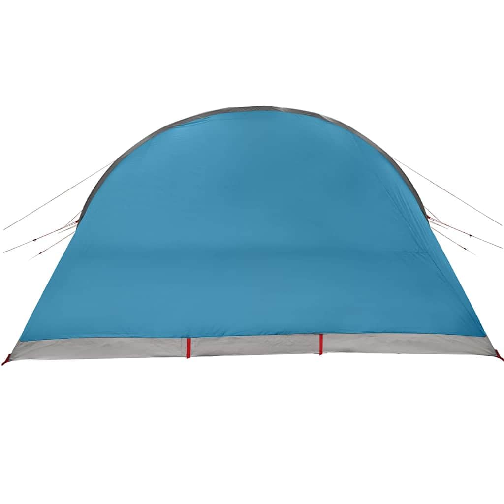 Amplia tienda túnel con techo y almacenamiento, color azul, 710 x 460 x 245 cm, tienda de campaña impermeable para familias y aventuras al aire libre