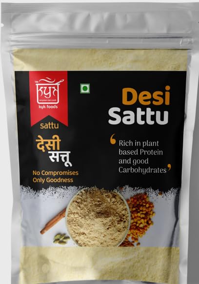 KYK FOODS Natural Desi Sattu Rich in Protein Made with Chickpea Wheat & Rice Zero Artificial Flavor | No Preservatives Added (800 gm) (B0CVRXCMZP) Amazon Price History, Amazon Price Tracker
