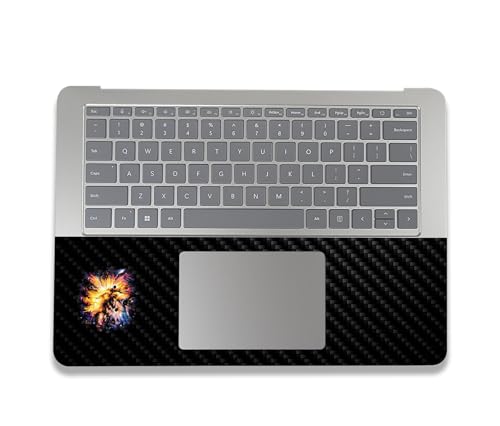 Image of MightySkins Carbon Fiber Skin Compatible with Microsoft Surface Laptop Studio 2 (2023) Full Wrap Kit - Leo Galaxy | Protective, Durable Textured Carbon Fiber Finish | Easy to Apply | Made in The USA