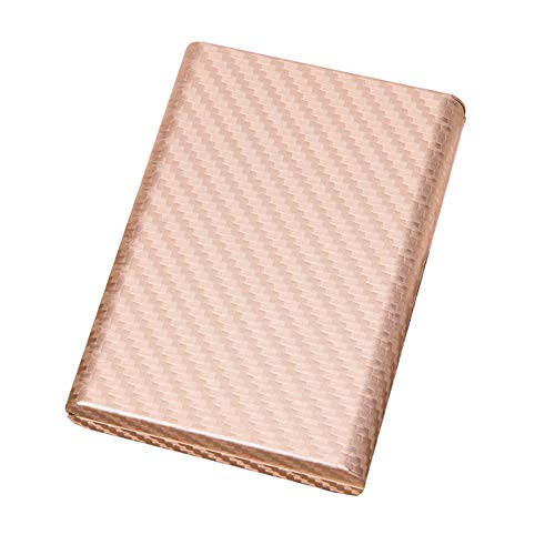 pnxq88 Cartera de tarjeta de crédito RFID, aleación de aluminio, 6 ranuras, antirrobo, bloqueo de RFID, tarjetero para tarjeta de crédito para hombres