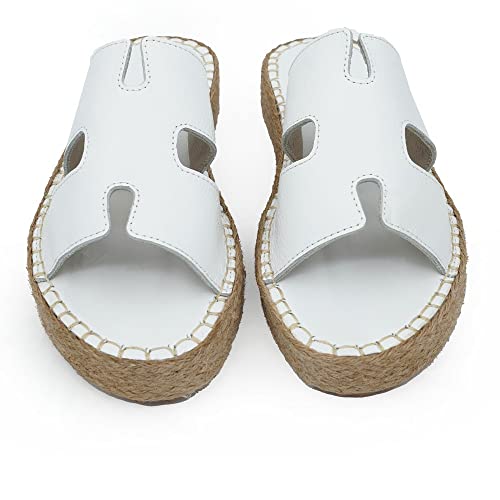 Sandales compensées blanches Bonateks Femme 38 : finissez-en avec le mal de pieds