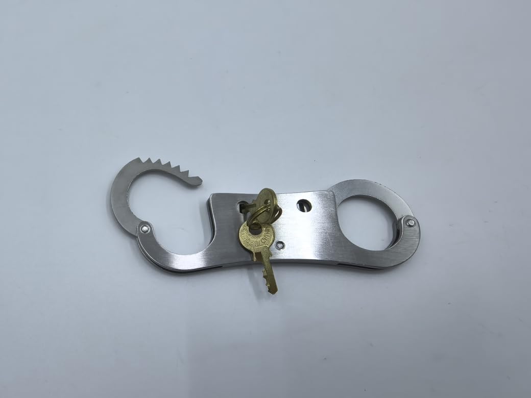 Menottes pour pouces verrouillables en métal – Set BDSM pour pouces & doigts réglables, Sextoy fétiche pour Bondage SM, Couples & Jeux de rôle Dom/Sub