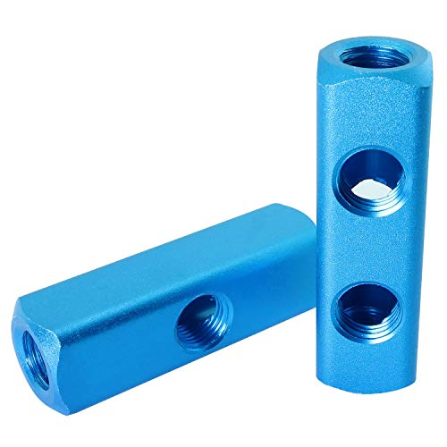 ToToT 2pcs Air Hose Manifold Block Splitter G1/4