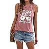 No One Likes A Shady Beach Tank Tops Women Summer Beach Tanks Sleeveless Graphic Hawaiian Vacation Shirts (Pink, L)