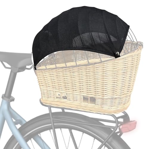 Foonary Tente Pare-Soleil avec Protection UV pour Panier de vélo en Microfibre Respirante et résistante à la Pluie, Installation Rapide, pour Panier de...