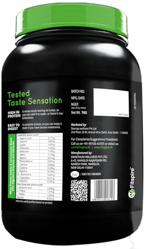 Image of Fitspire 100% Gold Whey Advanced Isolate | 24g Protein | 4.3g BCAA | 100% Authentic & No Adulteration |Isolate Whey Blend |Muscle Growth & Recovery | DigeZyme For Easy Digestion(Coffee,1 kg /2.2 lb, 30 Servings)