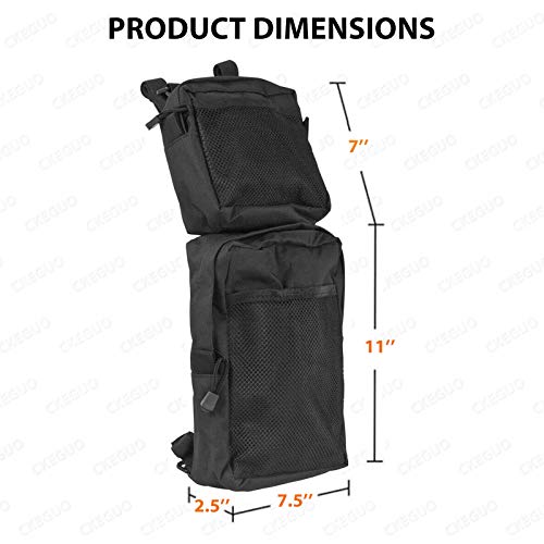 image for CKEGUO ATV Fender Bags, 2-Pack Motorcycle ATV Tank Saddlebags, Univers