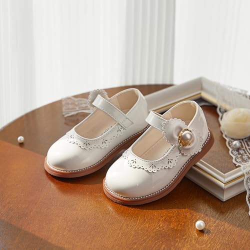 Image of Felix & Flora Toddler Little Girl Princess Dress Shoes-Mary Jane Flats for Girl Party School Shoes