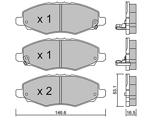 Plaquettes de frein Metelli 22-0798-0 pour stopper les sifflements au freinage