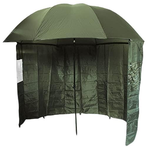 NGT 45" Green Brolly With Zip On Side Sheet coarse fishing
