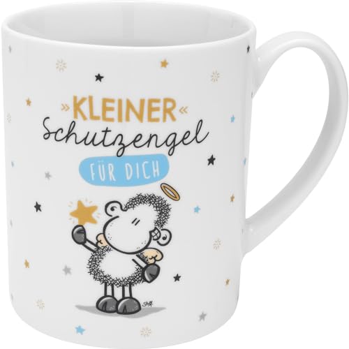Sheepworld XL-Tasse mit Motiv Kleiner Schutzengel | Große Tasse mit Motivdruck, 60 cl, in Geschenk-Banderole | Geschenk Weihnachten, Silvster, Kommunion, Taufe | 48972
