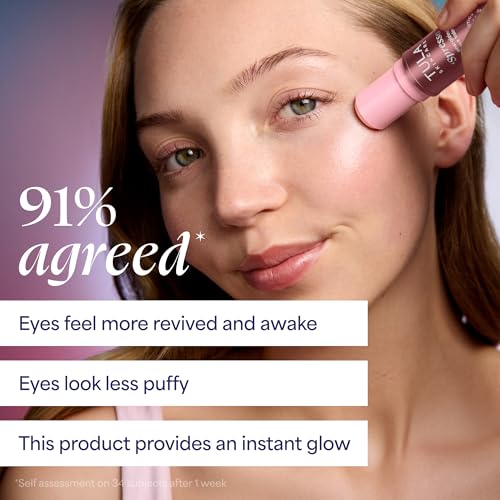 Image of TULA Skin Care Spresso Energizing Eye Balm - Energizing & Hydrating Caffeine Under Eye Treatment for Dark Circles, Portable and Perfect to Use On-the-go, 0.35 oz.