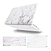 Mosiso Plastic Pattern Hard Case with Keyboard Cover with Screen Protector Only for MacBook Pro Retina 13 Inch No CD-Rom (A1502/A1425, Version 2015/2014/2013/end 2012), White Marble