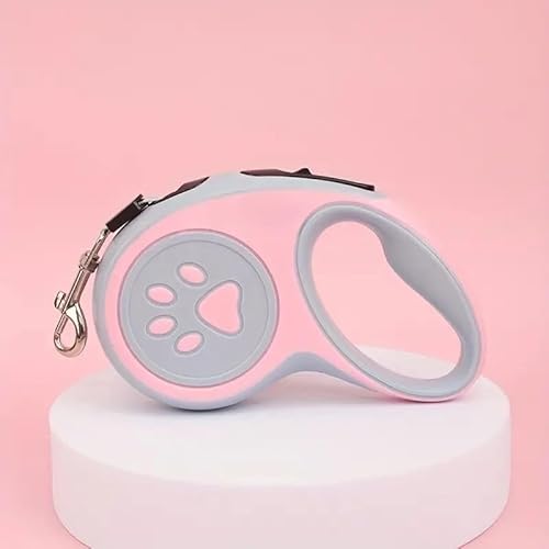 Coleira Guia Retrátil Premium Para Cachorros e Gatos 3 e 5 Metros(Verde-3 M)