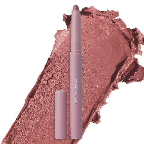 Image of Ruby's Organics OneStick Lipstick for Women - Blurr, Lip and Cheek Contour Crayon, Matte Finish, Lip Makeup - Enriched with Antioxidants and Vitamins, Chemical Free - Lily