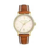Trussardi Orologio Uomo, Tempo, Data, Analogico, 39 mm, Collezione T-INEDITO, Cinturino in Pelle - R2451174003