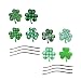 Angoily 1 Set St. Patricks Adesivi Decorativo Decorazione Irlandese Trifoglio Auto Trifoglio Verde Magneti Riflettenti per Frigorifero Domestico Decorazione Auto Casella di Posta
