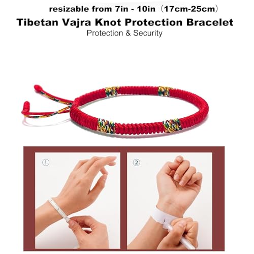 Authentic Blessed Tibetan Monks Buddhism Protection Ankle Bracelet for Women and Men with a Talisman2