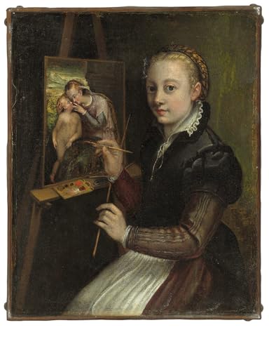 Tableau autoportrait par Sofonisba Anguissola poster vintage et décoration murale chambre 60x90