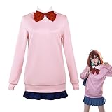 FCCAM Dandadan Momo Ayase Cosplay Costume Adult Anime Ayase Cosplay Outfits High School Uniform Pink Halloween XXL