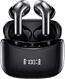 Bluetoothイヤホン BT5.1瞬間接続 ワイヤレスイヤホン 蓋開けオートペアリング LEDデジタル残量ディスプレイ ワイヤレスチャージ/Type-C充電 ステレオHiFi音質 ダブルマイク内蔵ブルートゥースイヤホン 左右分離型音量/曲調整可ヘッドフォン 通勤通学/テレワーク/運動用ヘッドセット IOS/Android/タブレット/パソコンに対応 PSE認証済 日本語説明書 ZINGBIRD