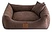 Leo4dog. Sofa Sun. 6 Größen, 4 Farben. Hundebett, Hundekissen, Hundesofa,Hundekorb. (80x60, Braun)
