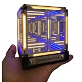 KYEZOL インフィニティミラー 無限光キューブ LEDテーブルランプ タッチ式 デスク照明 間接照明 おしゃれ 光のアート インテリア装飾 卓上ランプ ベッドサイド 小型 癒し プレゼント USB 家庭用 (C)