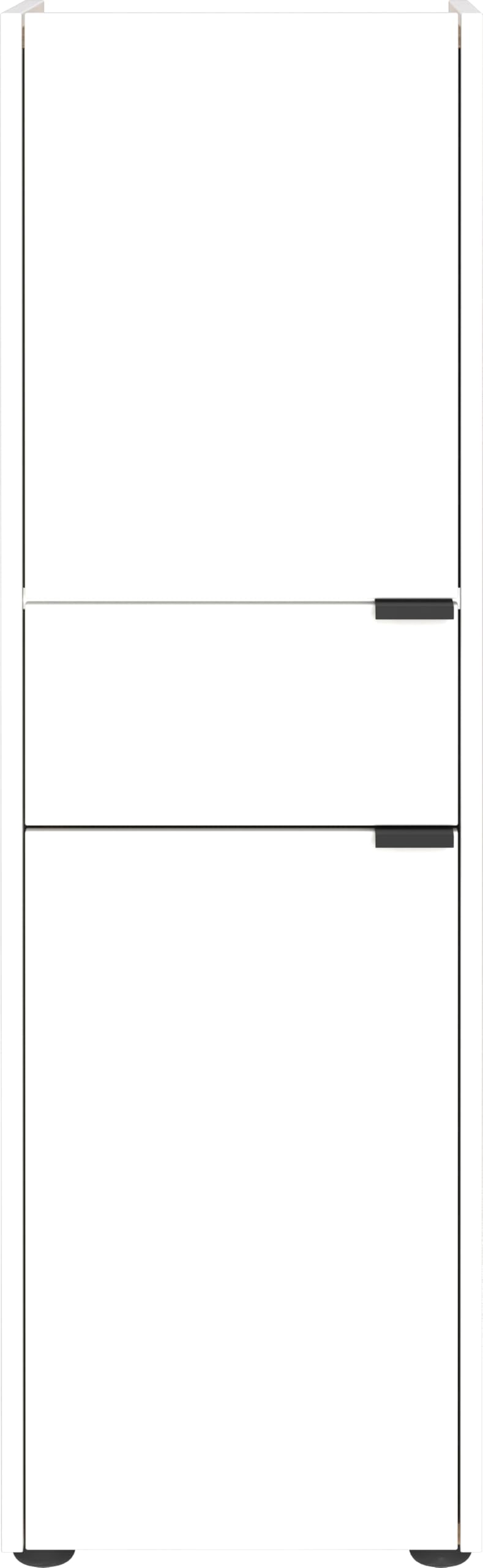 Germania 4499-549 GW-Forano, in Graphite/Navarre Oak-Nb., with Door and Drawer Cushioning, 60 x 98 x 34 cm (W x H x D